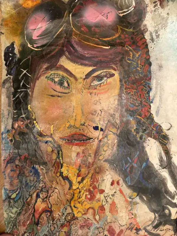 A-520 – Expressives Porträtgemälde, signiert